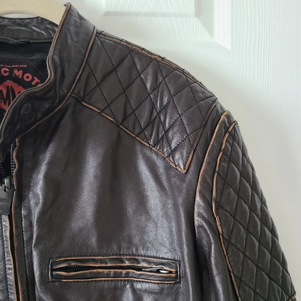 Andrew Marc Leather Moto Jacket